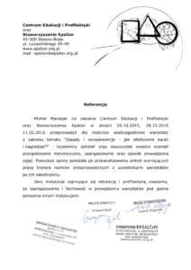 2016 Referencje Epsilon Rodzice