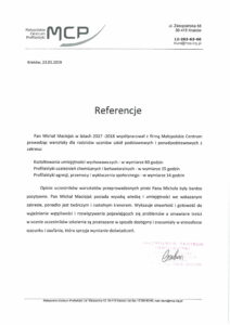 2018 Referencje MCP 2018 rodzice